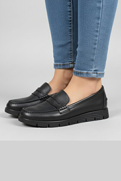 Ceyo 2274-3 100% Genuine Leather Orthopedic Women's Daily Comfort Shoes