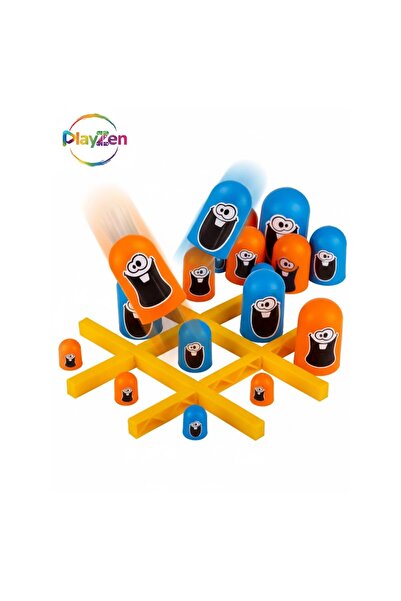 PlayZen مونستر إكس أو إكس - لعبة الاستراتيجية والذكاء (18 قطعة غوبلت + لوحة ت...