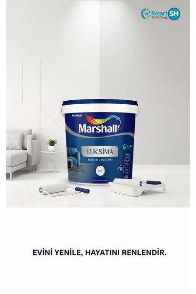 Marshall Luksima Silikonlu Özel Mat İç Cephe Duvar Boyası