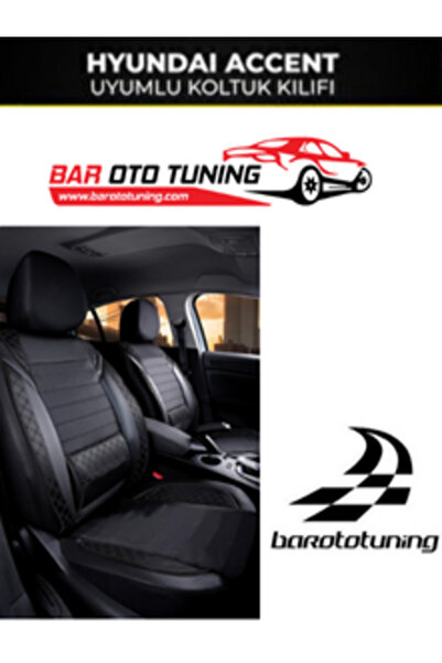 barototuning غطاء مقعد سيارة هيونداي أكسنت متوافق مع سلسلة فيرا باللون الأسود...