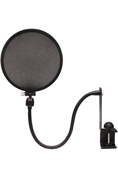 NADY AUDIO Nady MPF-6 6-Inch Clamp-On Microphone Pop Filter with Flexible Gooseneck and Metal Stabilizing Arm