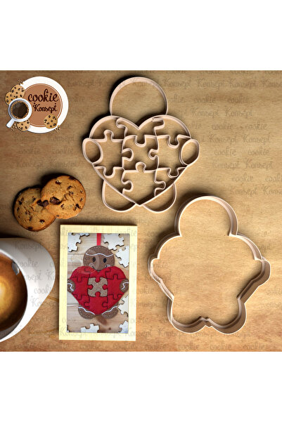 CookieKonsept لغز خبز الزنجبيل # 2 |   مجموعة قوالب متوافقة مع الكعك والعجين ...
