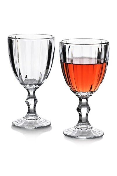 Allesken Set de 4 pahare ELISE STRIPES 300ml transparente 9x9x17cm