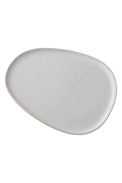 MONDEX BASIC NATURE serving platter, 26.5x21.7 cm, matte white