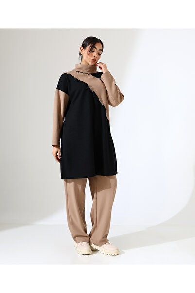 Fi'l Arz Fashion Thessaloniki High-Necked Two-Piece Tunic Set