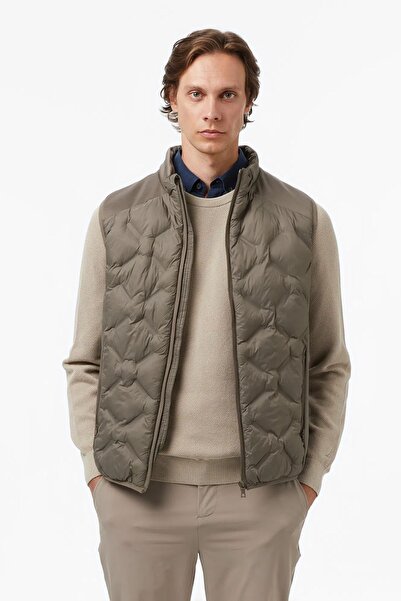 Nautica Мъжка кафява жилетка с редовна кройка