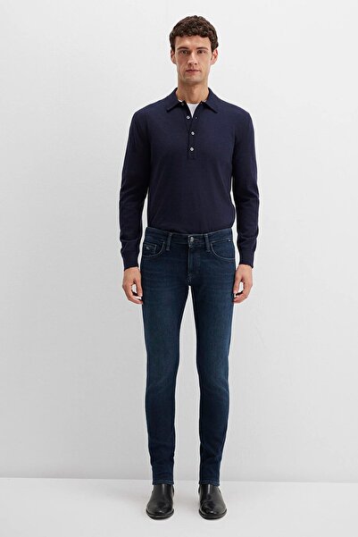 Mavi Erkek James Lux Black Puslu Koyu Jean Pantolon 0042490825