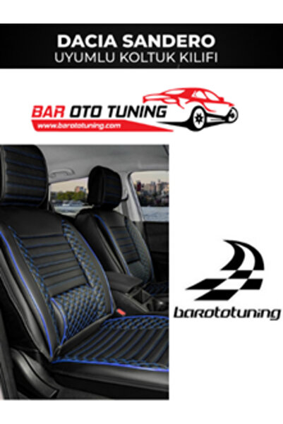barototuning غطاء مقعد سيارة داسيا سانديرو متوافق مع سلسلة بلس لوكس باللون ال...