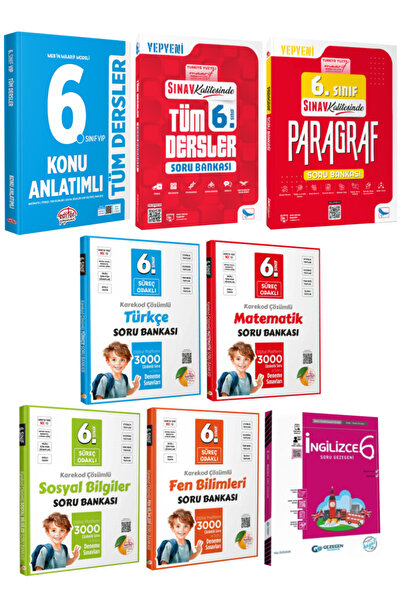 Editör Yayınevi MEB Maarif Modeli 6. Sınıf Konu Anlatımlı+Sınav Paragraf+SB+T...