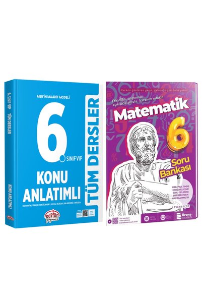 Editör Yayınevi MEB Maarif Modeli 6. Sınıf Tüm Dersler Konu Anlatımlı+Matemat...