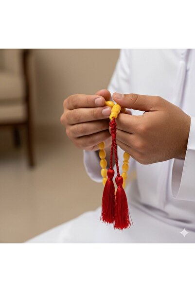 Generic A rosary made of fine amber dust