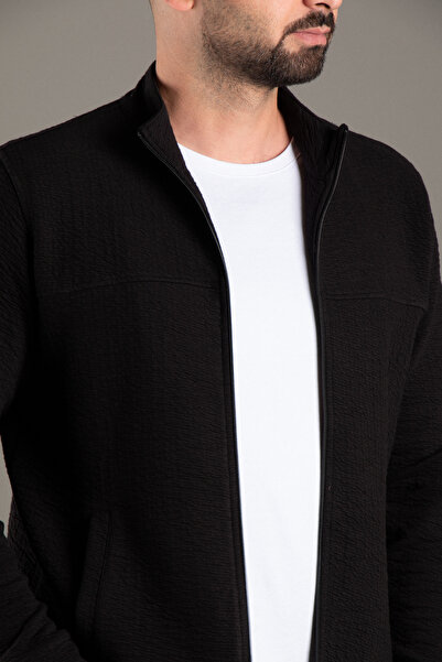 ZEKİ ÖZER ΑΝΔΡΙΚΗ ΜΑΥΡΗ ΖΑΚΕΤΑ ΜΕ ΤΥΠΟ