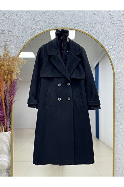 BENAHOLL معطف أيسلين بجيبين وأزرار - UN5012 أسود