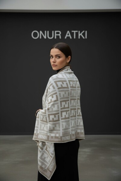 Onur Scarf - Patterned Quality Scarf for Both Shoulders and Neck, Double-Sided Fashion Item Trend Store