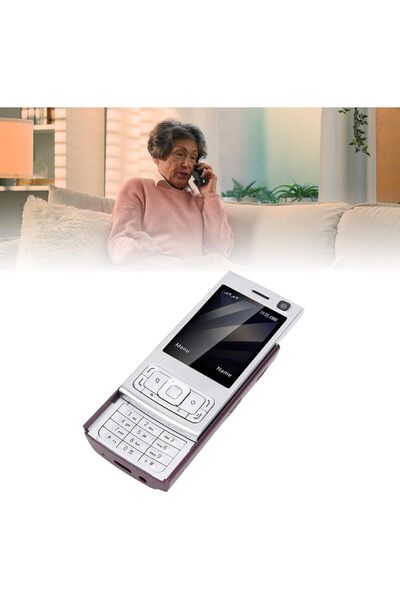 genernic Oreilet Elderly Slider Phone 2-inch Dual SIM, 1000mAh, Speed Dial (Purple)