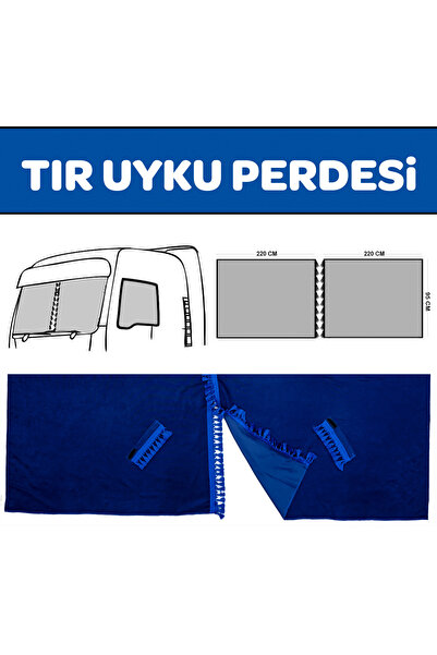 VIPTIRSHOP KADİFE TIR ÖN CAM KAPATMA PERDESİ (UYKU PERDESİ)
