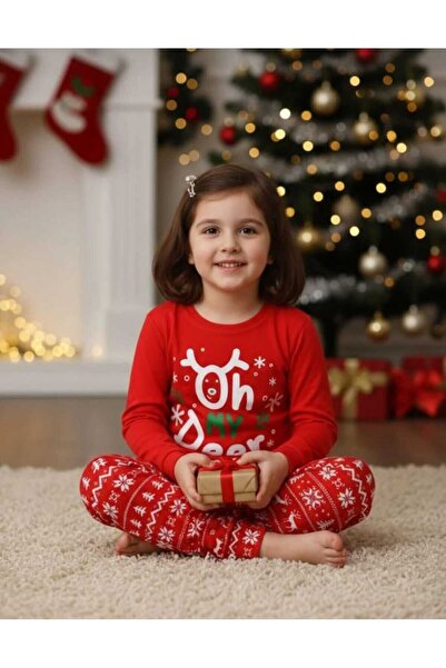 Elidabutik New Year Special Design 100% Cotton Pajamas Set