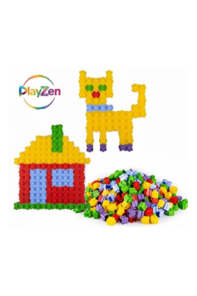 PlayZen Master Tiktak Bloklar – 120 Parça Çok Renkli Yapı Seti (3 Yaş+ Eğitici & Çıt Çıt)