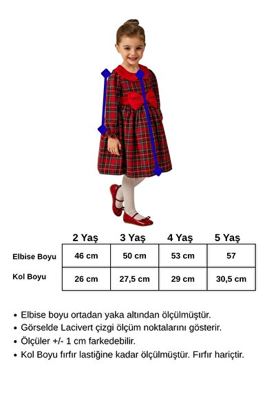 Trend Baby Kids Girl's New Year Concept Peter Pan collar Plaid Red Dress