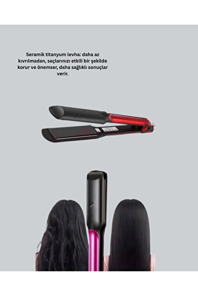 ZERO LAND Nrzsnt Professional Titanium Hair Straightener – Adjustable Heat and Fast (170926) Heating Features