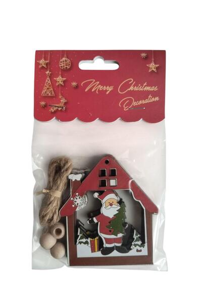 DODOMAR Ornament pentru brad de Crăciun Ornamente decorative din lemn MDF Pac...