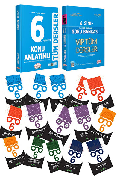 Editör Yayınevi MEB Maarif Modeli 6. Sınıf Tüm Dersler Konu Anlatımı+Soru Ban...