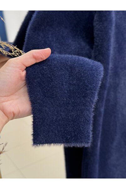 BENAHOLL Alivia Metal Buttoned Long Beard Cardigan-Kr5032 Navy Blue