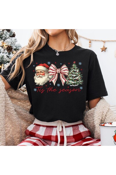 lovver تي شيرت نسائي من القطن بنسبة 100% بتصميم خاص لعيد الميلاد وعيد الميلاد...