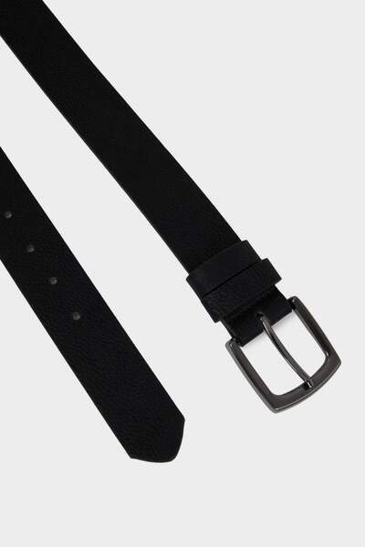 DeFacto Men's Rectangular Buckle Faux Leather Casual Belt G4438Axns