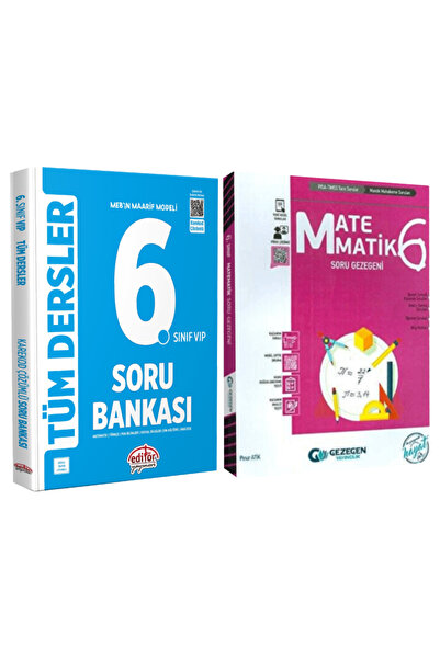 Editör Yayınevi MEB Maarif Modeli 6. Sınıf Tüm Dersler Soru Bankası+Matematik...