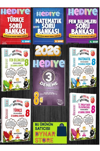 SİNAN KUZUCU YAYINLARI Sinan Kuzucu 8. SINIF LGS - MEB BÖYLE SORAR SARMAL BRA...