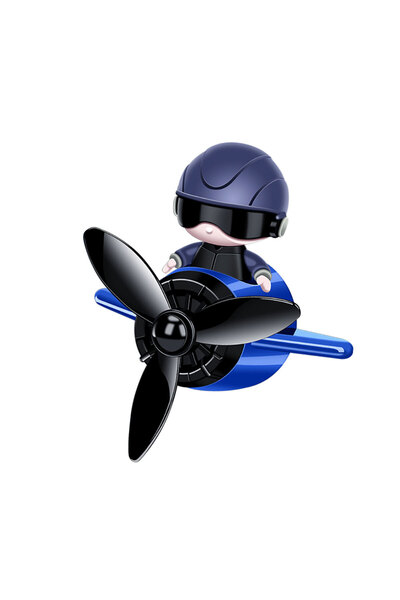 OEM Car Air Diffuser PILOT with Rotating Propeller | 3 Scents | Blue | Vent Clip