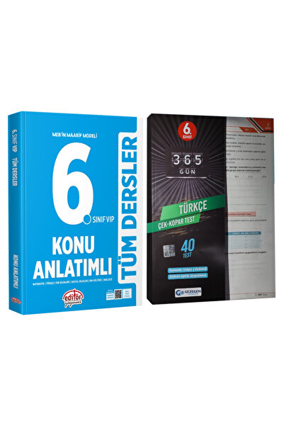 Editör Yayınevi MEB Maarif Modeli 6. Sınıf Tüm Dersler Konu Anlatımlı+Türkçe ...
