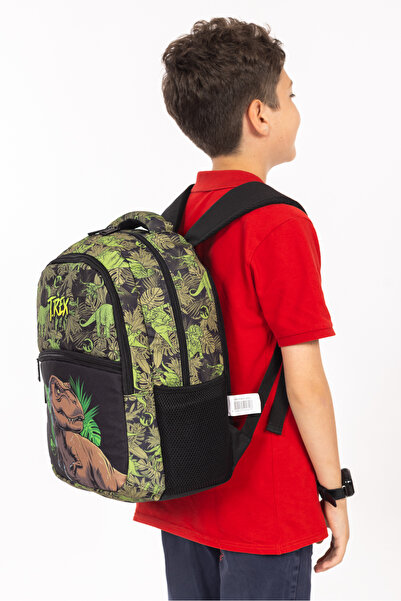 Necati Çanta Licensed T-Rex Patterned Primary School Backpack
