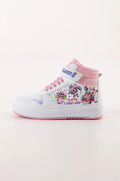 McDark ΠΑΠΟΥΤΣΙΑ ΚΟΡΙΤΣΙΑ ΛΕΥΚΟ ΡΟΖ LABULABU SNEAKER ΑΝΑΠΛΗΡΩΜΕΝΟ ΠΑΠΟΥΤΣΙ