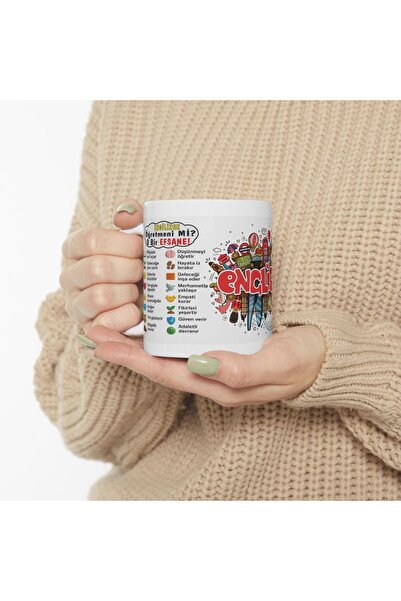 sıradışıhediyem Inigiliczce Teacher's Day Mug Cup Special Mug Cup for Teacher