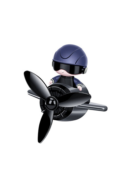 OEM Car Air Diffuser PILOT with Rotating Propeller | 3 Scents | Black | Vent Clip