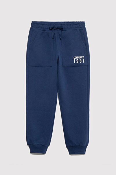 Mavi Erkek Çocuk Communıty 1991 Baskılı Eşofman Alt