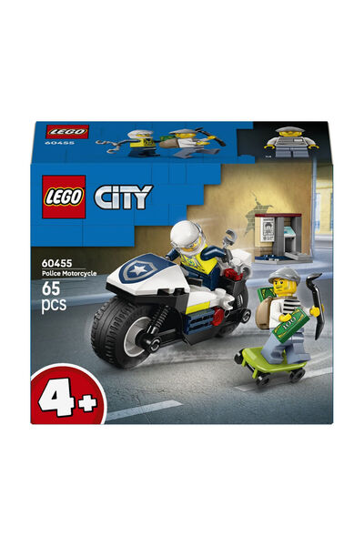 LEGO City - Police Motorcycle Chase 60455, 65 pieces