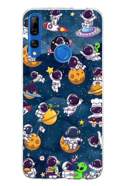 TechTree حافظة سيليكون متوافقة مع Honor 9X Little Astronauts In Space مطبوع