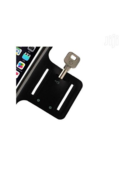 OEM Sports armband case with storage for keys and earphones, fits 5.8-inch device - Black Gray