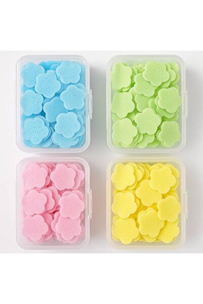 PooleMark Mini Kağıt Sabun Eriyen Tek Kullanımlık Çiçek Kokulu Seyahat Çanta Okul Kamp Çocuk Hijyen Sabunu