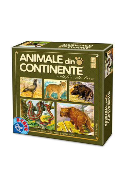 D-Toys Joc de grup - Animalele continentelor, ediție Deluxe