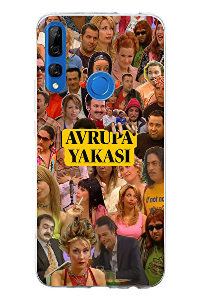 TechTree حافظة سيليكون متوافقة مع هاتف Honor 9X من منطقة أوروبا مطبوع