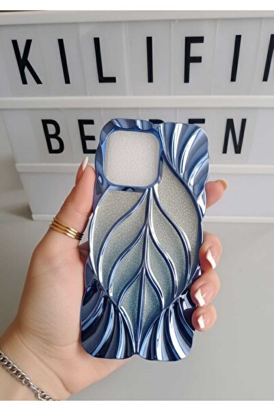 kılıfınbenden موديل حافظة آيفون 15 برو ماكس بنمط الأوراق