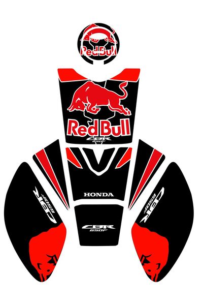 Honda CBR 650 F Tank Pad Kırmızı Siyah