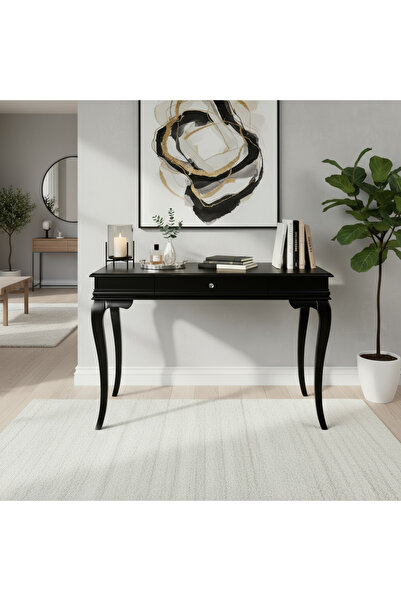 Wooding Mobilya 90 Cm Masif Rustik Siyah Dresuar