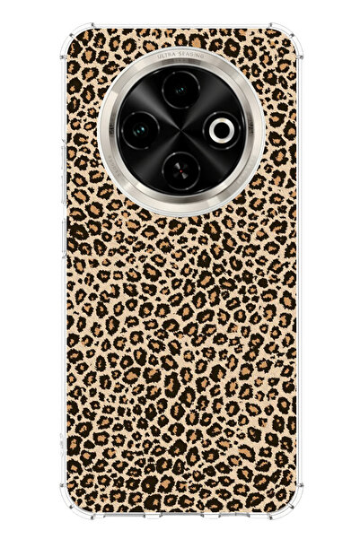 TechTree Tecno Spark 30C Compatible Leopard Design Printed Silicone Case