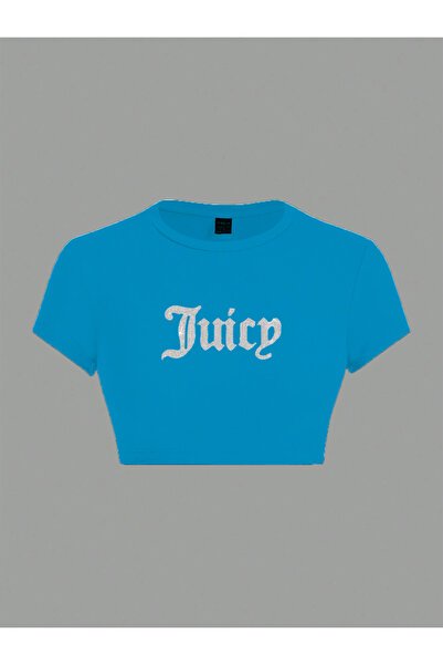 Bozz&Bozz Collection Top crop pentru femei Juicy Cristal cu imprimeu de piatră