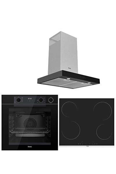 Ferre STEAM PLUS SERİSİ 3LÜ CAM ANKASTRE SET (QEP64CS-MS261-D100)